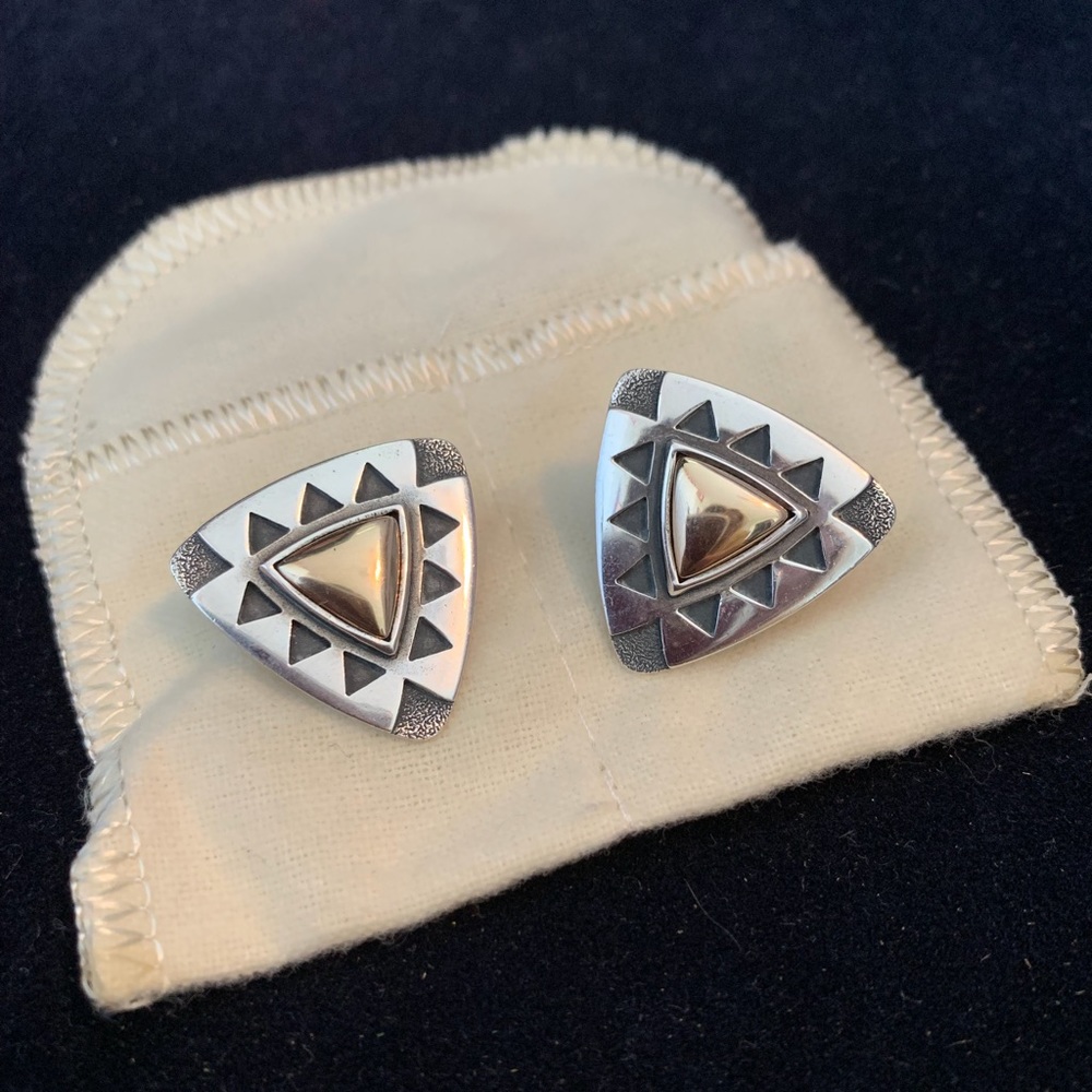 Vintage James Avery Triangle Earrings